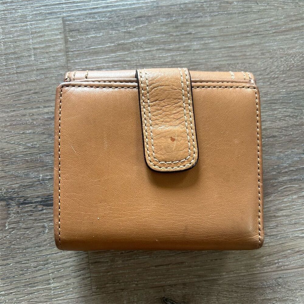 Coach Women's Brown Leather Wallet Credit Card Holder - Picture 2 of 11